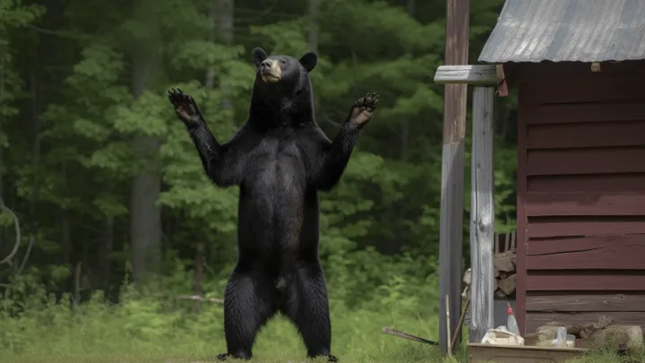 Bear Waves To Family Every Morning - One Day Dad Follows Him And Makes A Strange Discovery