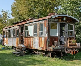 Cet homme âgé vit dans un wagon de train abandonné – mais attendez de voir l'intérieur