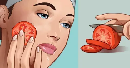 Las rodajas de tomate en tu rostro por un minuto te hidratan rápidamente