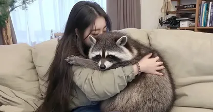 ペットのアライグマが妻を一人にしない - 理由を知った夫が警察を呼ぶ