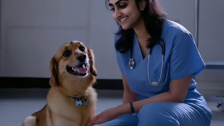 Cão de abrigo não parava de olhar para uma menina que chorava no hospital - então uma enfermeira testemunhou um milagre