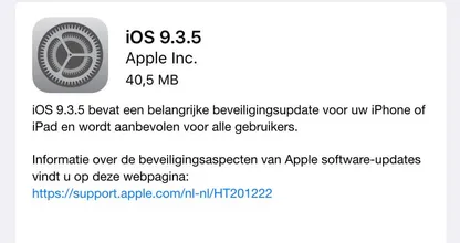 Waarschuwing: update je iPhone nu! Groot veiligheidsrisico! Delen SVP!