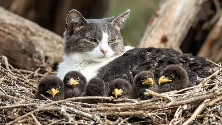 Un aigle enlève un chat dans la cour - Ce que les voisins découvrent va vous étonner !