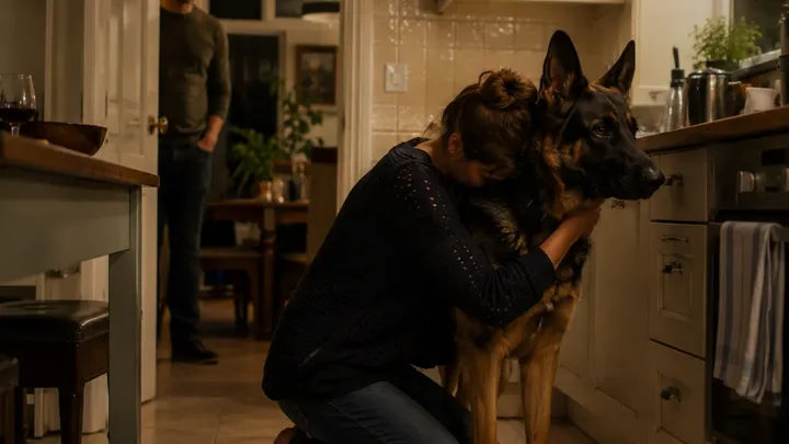 Dog Won’t Leave Woman Alone — When Husband Discovers The Truth, He Calls The Police