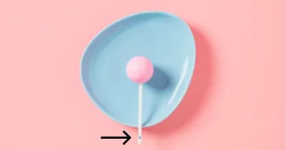 Aha... Dit verklaart een hoop! HIEROM zit er altijd een gaatje in het stokje van je lolly