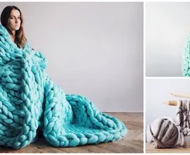 Prepárate para el invierno haciendo bricolaje con estas maravillosas mantas. ¡Es realmente fácil!