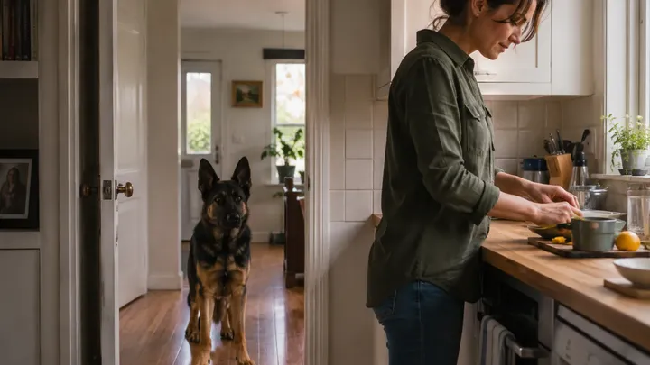 Dog Won’t Leave Woman Alone — When Husband Discovers The Truth, He Calls The Police