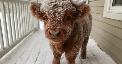 Frozen Calf Found at Doorstep — Family Follows Her Into the Woods and Finds the Unthinkable