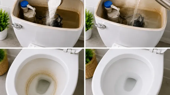 Les deux seules astuces de nettoyage des toilettes dont vous aurez besoin pour obtenir des toilettes d'un blanc étincelant