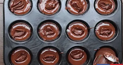 Rezept: Schokoladenmuffins mit Nutella