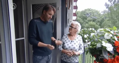 Heftig: bij burenruzie in 'Mr. Frank Visser' krijgt ook presentator Viktor Brand de wind van voren