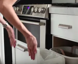 Stinky trash can? Put THIS in there before putting in the trash bag!