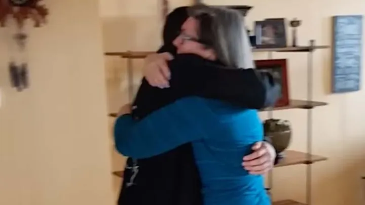 Family gets the shock of their life when they see that someone is hiding in the back of their car