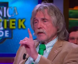 Johan Derksen in het ziekenhuis na val van trap