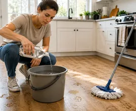 Dit is waarom je je vloeren met witte azijn zou moeten schoonmaken; je loopt iets mis als je het nog niet hebt geprobeerd