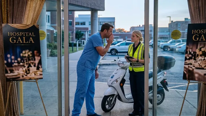 Ein Arzt hatte es satt, dass Autos die Einfahrt zur Rettungswache blockierten – also nahm er die Sache selbst in die Hand