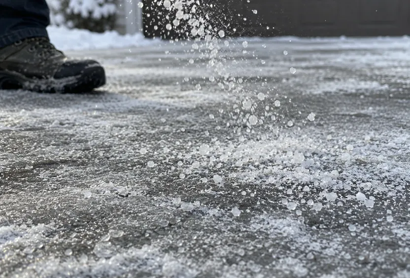 Using road salt on a new driveway? Experts say think twice