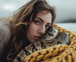 Frau dachte, sie könne jede Nacht sicher mit ihrer Python schlafen, bis der Tierarzt ihr die verblüffende Wahrheit zeigte