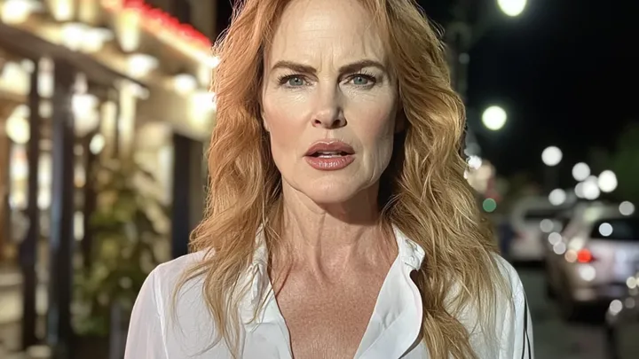 Anspruchsvolle Dame in einem Restaurant bekommt ihr Karma auf dem Silbertablett serviert