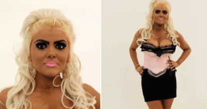 Je gelooft nooit hoe deze vrouw eruitziet zónder al die lagen make-up... Onherkenbaar!