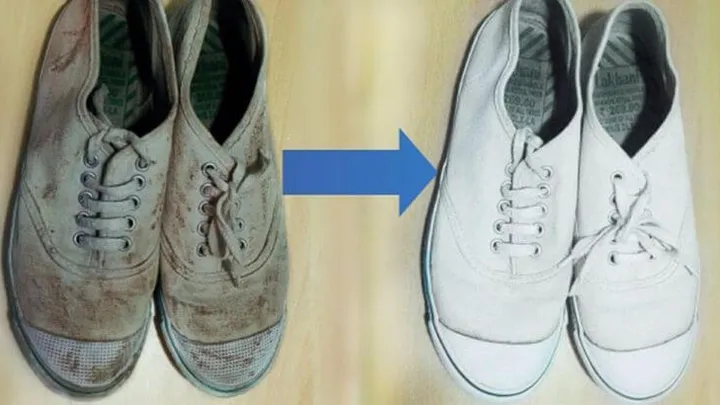 Handig: zó krijg je die grauw-witte schoenen weer wit