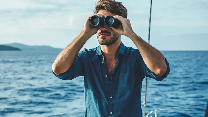Άνδρας φωτογραφίζει την έγκυο σύζυγό του πάνω σε γιοτ - τότε βλέπει κάτι εξωπραγματικό στο φόντο.