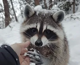 Raccoon Found Freezing in the Snow - But What It Was Hiding Under its Belly Will Leave You Stunned!