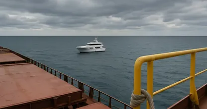 Ship Crew Finds Abandoned Yacht in Open Sea – When They Board, Their Blood Runs Cold