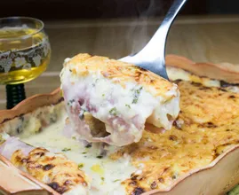 Das wohl leckerste cremige Chicorée-Schinken-Käse-Gratin.