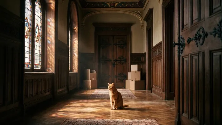 Katze schaute immer wieder auf die Kellertür in ihrem neuen Haus - sie dachten, es wären Mäuse, aber die Wahrheit war schlimmer..
