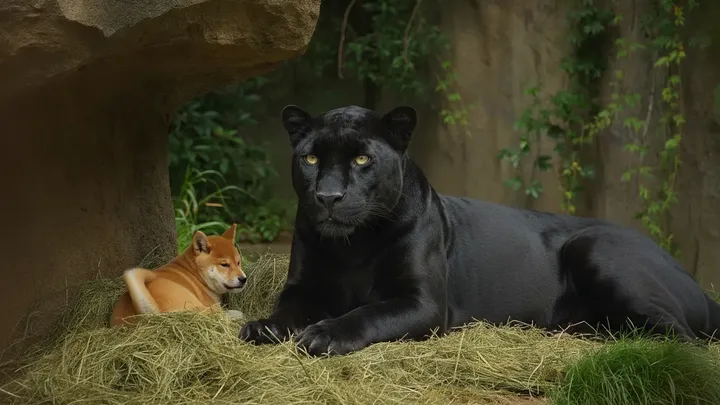 Welpe schlüpft ins Panthergehege - was die Zoowärter auf der Kamera festhalten, ist unglaublich!