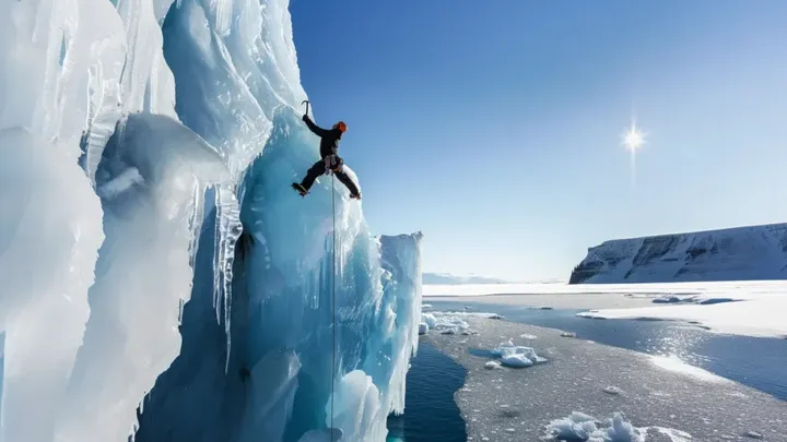 Iceberg Drifts Dangerously Close to Village – Locals Turn Pale When They See What’s on It