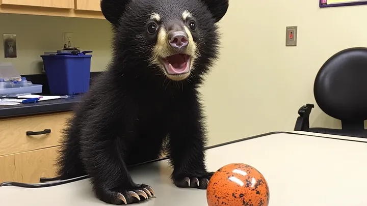 Un uomo trova un cucciolo d'orso sull'orlo del congelamento, ma quello che nascondeva sotto la pancia è incredibile!