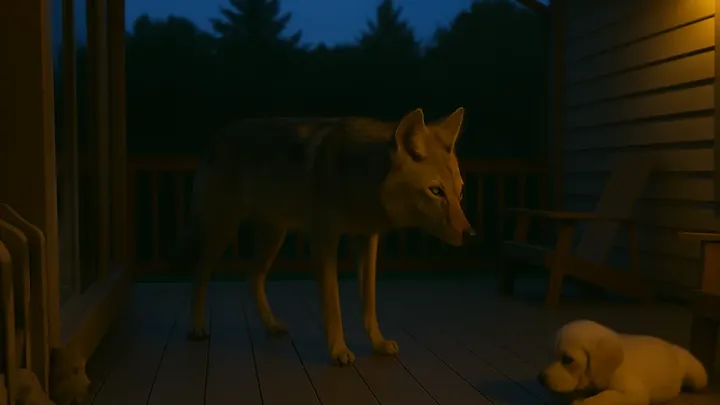 コヨーテが子犬を庭からさらう - 近所の人が発見したことは、あなたを驚愕させるでしょう！
