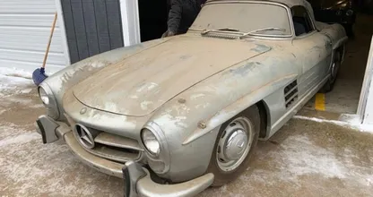 An old Mercedes-Benz has been in a barn for 40 years and is now worth $1 million
