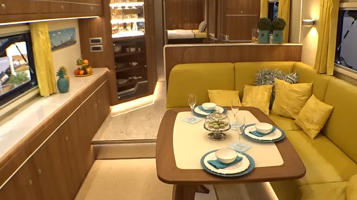 Luxury mobile home worth 1.42 million has built-in garage – The interior is even better!