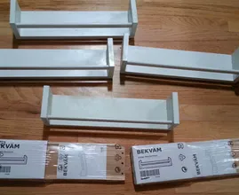 This IKEA spice rack only costs 4 dollars, and just look at what you can do with it!
