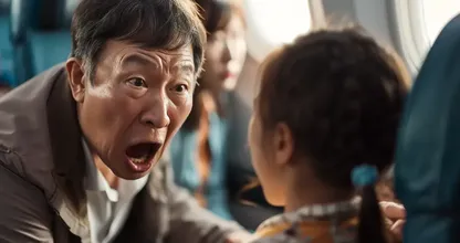 이 남자는 충분히 했어요! 의자 발로 차는 아이와 엄마에게 어떻게 교훈을 주었는지 알아보세요!