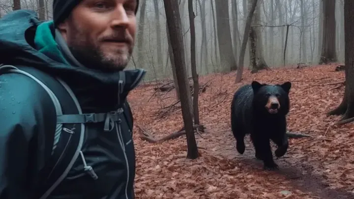 Urso acena para a família todas as manhãs - um dia, o pai faz uma descoberta chocante