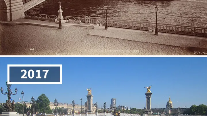 These photo's were taken 100 years apart and it's crazy how much the world has changed!