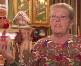 Obsession spirals out of control: this woman wants to live in a gingerbread house.