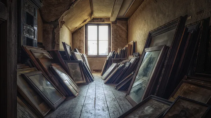 Woman removes paint from a painting and discovers her husband’s 50-year-old secret