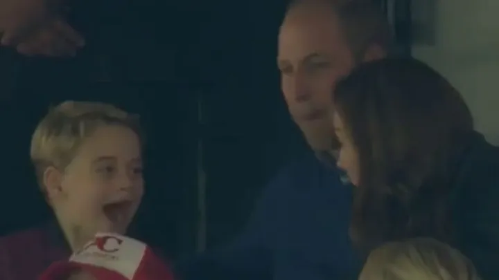 Video: Prince George goes crazy during football match