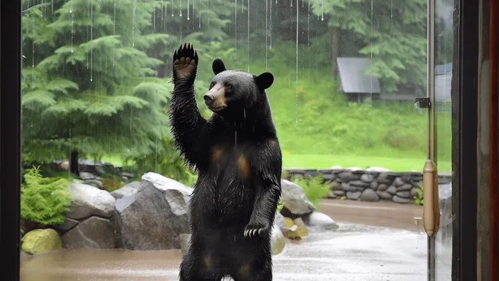 Bear Waves To Family Every Morning - One Day Dad Follows Him And Makes A Strange Discovery