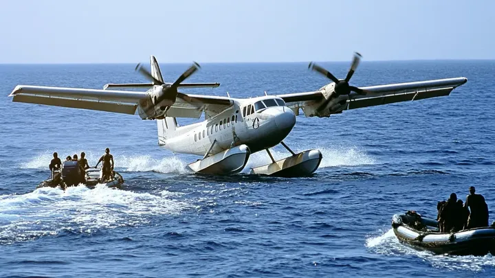 Watervliegtuig maakt noodlanding in de oceaan en komt piraten tegen - maar wat de piloten doen om te overleven verbijstert ze allemaal!