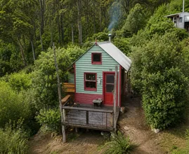 Dieser Künstler lebt allein in einer abgelegenen Hütte mitten in der Wildnis – das Innere wird Sie in Staunen versetzen!