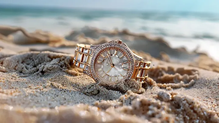 Woman finds diamond watch on beach - when jeweler sees it, he turns pale