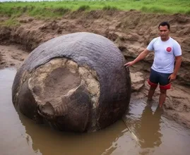Fazendeiro se depara com um gigantesco 'ovo de dinossauro' - O que há dentro dele vai deixar você sem palavras!