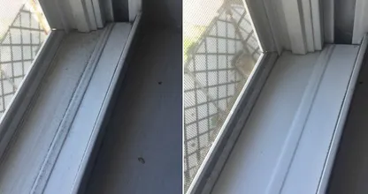 Dirty window frames? With this trick you'll clean them in a jiffy!