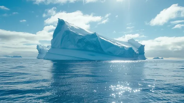 Iceberg Drifts Dangerously Close to Village – Locals Turn Pale When They See What’s on It